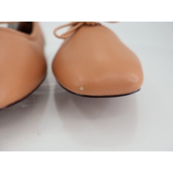 Madewell The Anelise Leather Ballet Flats Nude Tan Pointed Toe Women’s Size 10 - Picture 4 of 14
